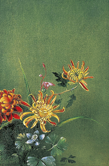 Yokoyama Matsusaburō, <em>Chrysanthemums</em>, Dates unknown,<br>Hakodate Museum of Art (Collection of Hakodate city)