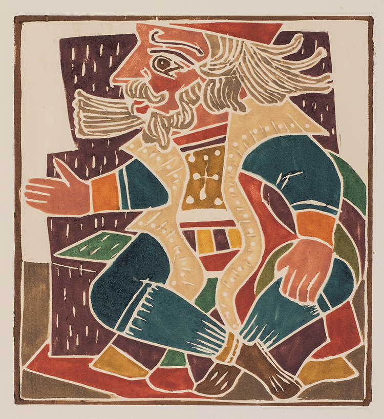 앙드레 드랭 《팡타그뤼엘 삽화집》에서 ‘Vidgren’<br>1941-43년 홋카이도립  근대미술관 소장