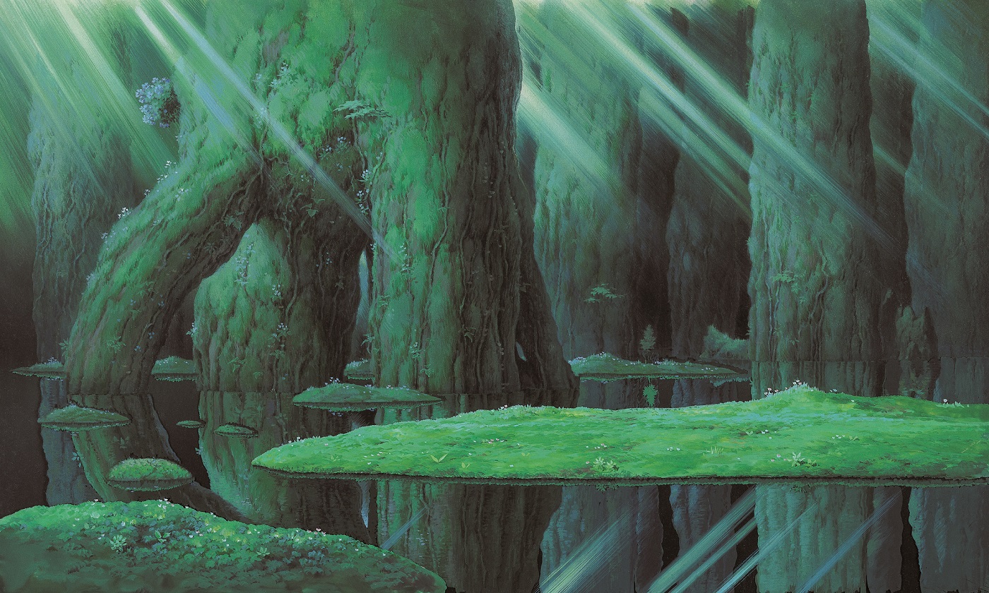 山本二三　もののけ姫《シシ神の森(2)》©1997 Studio Ghibli・ND
