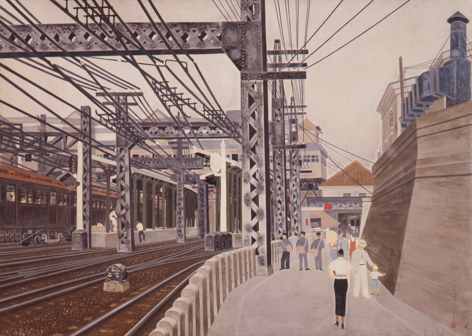日本画家岩橋英遠の工芸画 大塚工藝社制作 翔鶴 北野美術館所蔵 限定番号有 岩橋英遠 翔鶴 | 絵画など美術品の販売と買取 | 東京・銀座 おい