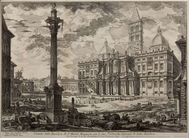 コレクション・ストーリーズ　ヨーロッパの版画<br>ジョヴァンニ・バッティスタ・ピラネージ《『ローマの景観』サンタ・マリア・マジョーレ寺院》1759年