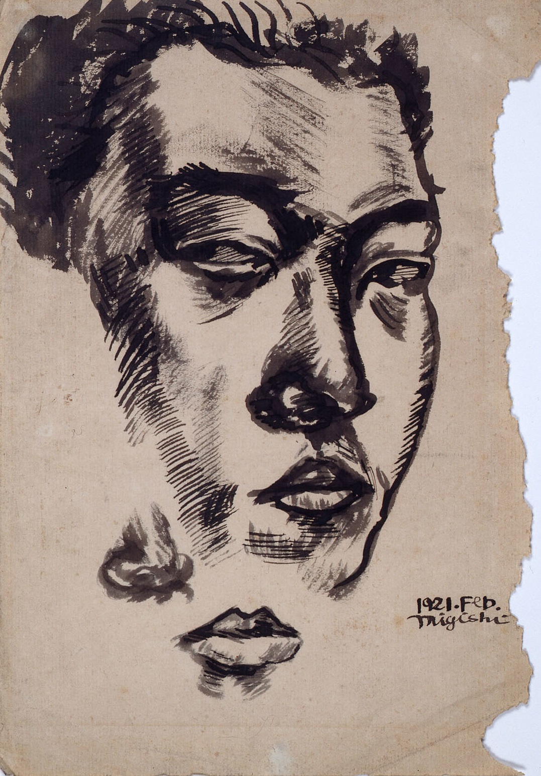 Japanese ink on paper, 1921<br>290×193mm