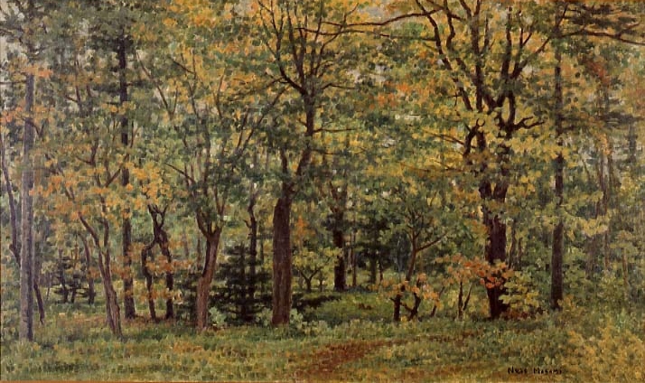 Носэ Масами, "Редкий лес ранней осенью", 1967 год