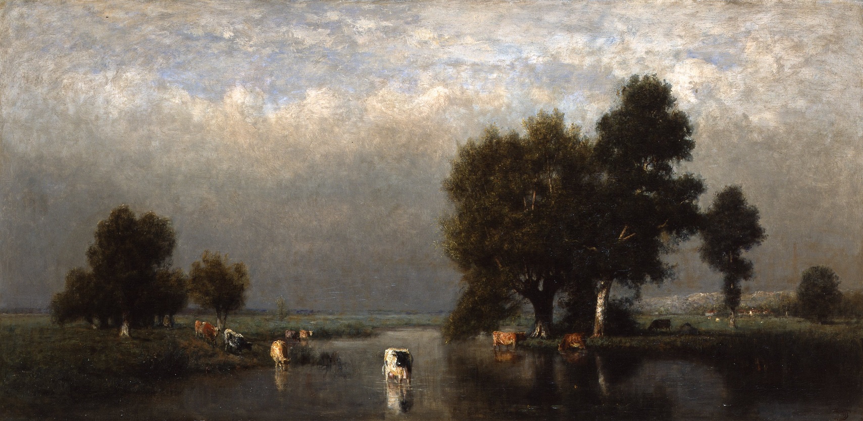 Альфред де Книфф, "Весенний берег", около 1875 года 